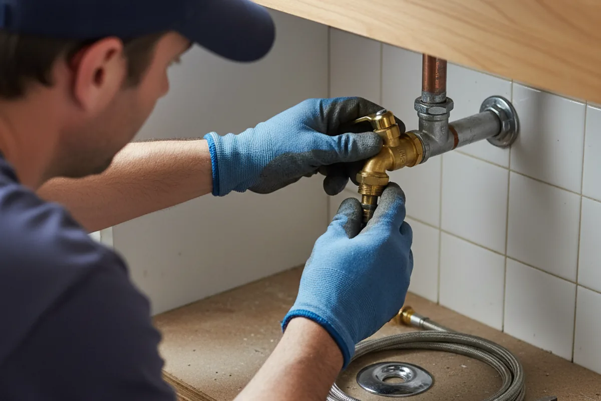 Shutoff valve and fitting work during Repiping in Marathon